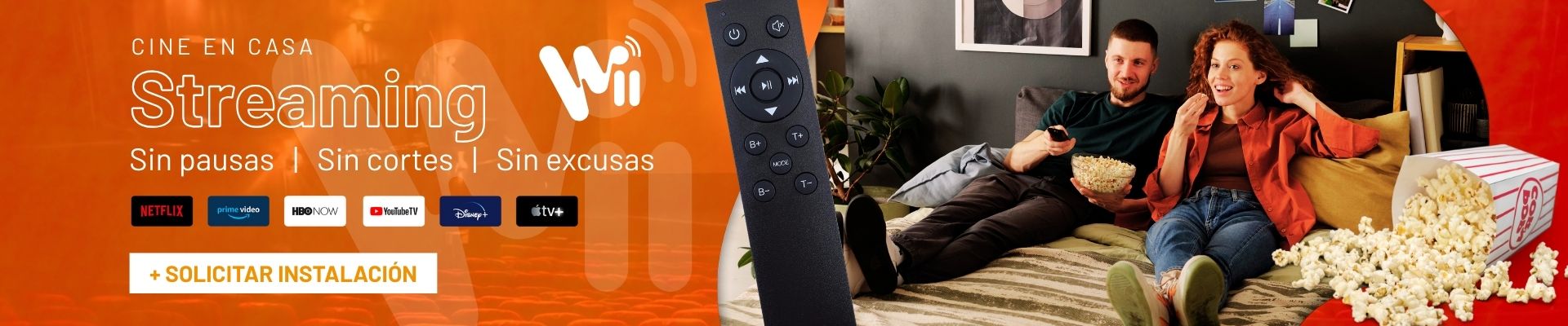 Hogar conectado con múltiples dispositivos usando fibra óptica